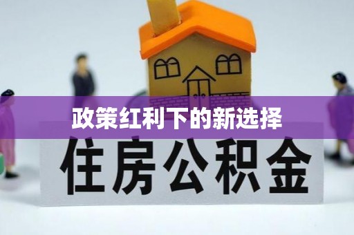 榆中政策红利下的新选择